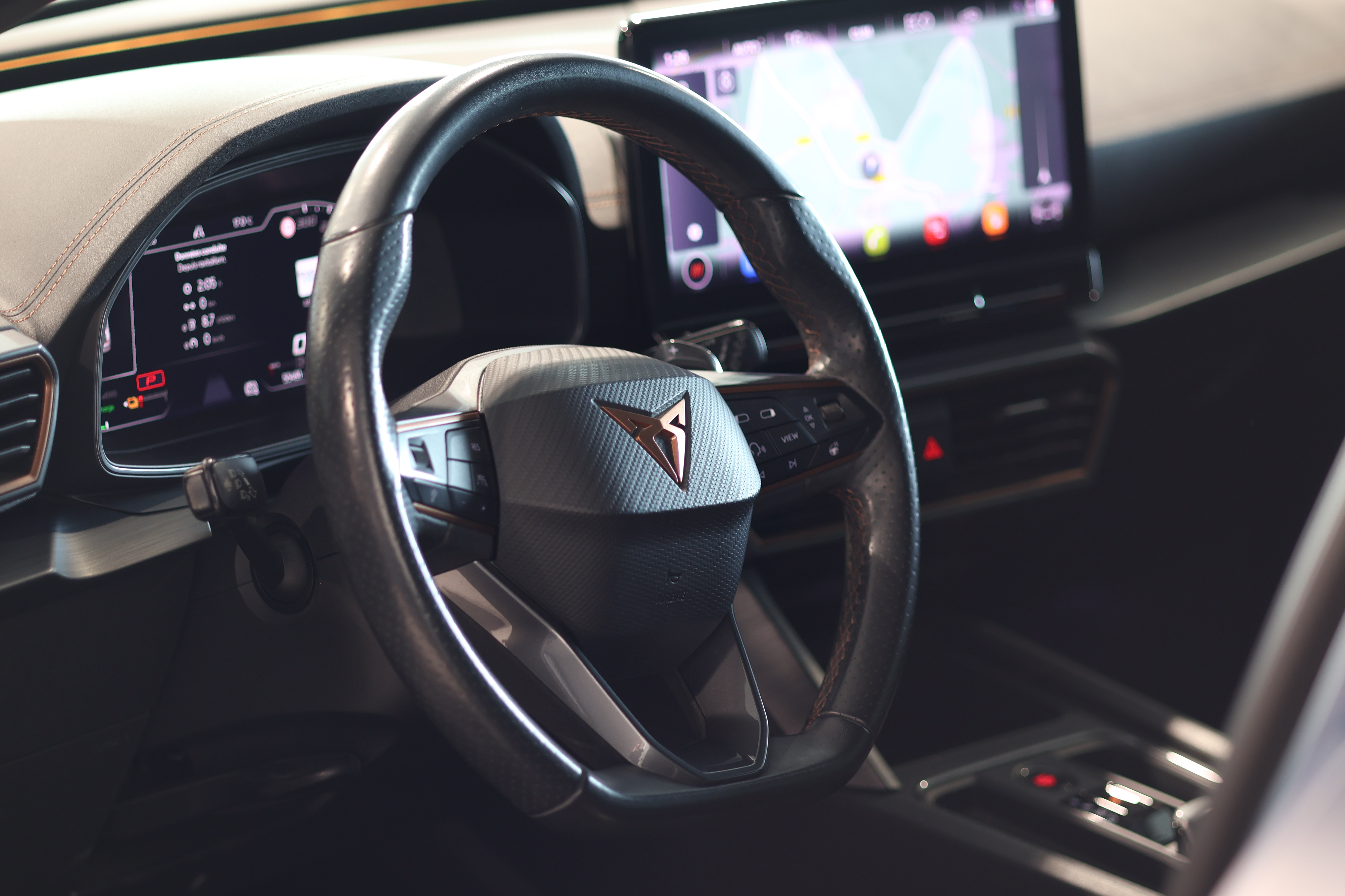 Volant cuir multifonctions chauffant